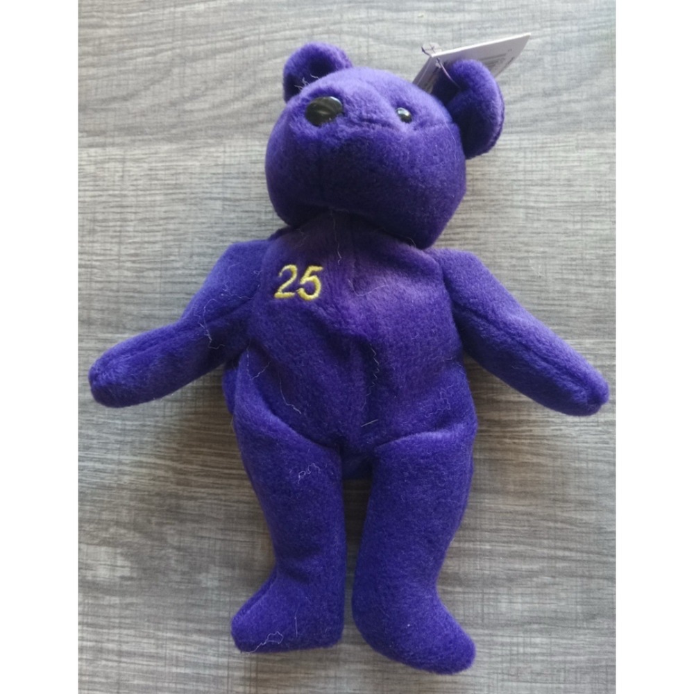 Vintage 1998 Mark McGwire Purple Baseball Plush Bean Bear Collectible Bamm Beano